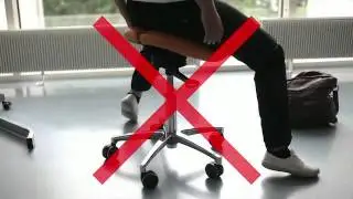 How to sit on a saddle chair
