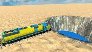 Train Fell Into a Giant Hole 😱 | Extreme Train Simulator🔥|