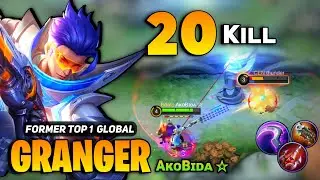 20 BRUTALKILL! AᴋᴏBɪᴅᴀ ☆ Granger Aggressive Gameplay [ Former Top 1 Global Granger ] Mobile Legends