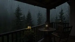 Quiet Rainy Night by the Forest - Sleep, Study and Relax - 12 Hours of Cozy Ambience