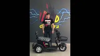 🏍 Электроскутер трицикл WHITE SIBERIA SIBTRIKE L 2000W