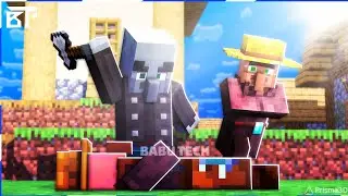 Pillagers attacked On Villagers[ Alex and Steve Vs Pillagers]Babu Tech Prisma 3d Minecraft Animation