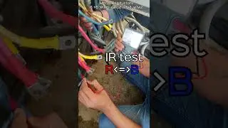 IR test Insulation resistance test on 3 phase Submersible Motor #elecrical_4world