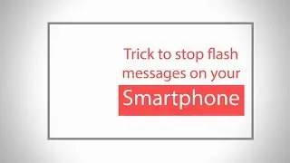 How to stop Idea Flash message on your iphone | Flash Messages | iPhone