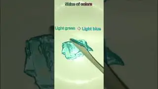 Light green + Light blue = ? #art #colorpoint #shortsvideo #point #artpoint #satisfying #mixing #mix