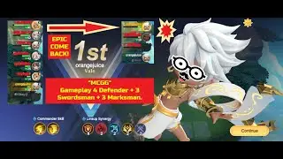 MCGG gameplay!! Gameplay  4 Defender, 3 Swordsmen, 3 Marksman, EPIC COMEBACK!! Commander VALE! ♟🎮🕹🥇