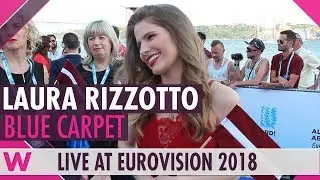 Laura Rizzotto (Latvia) @ Eurovision 2018 Red / Blue Carpet Opening Ceremony