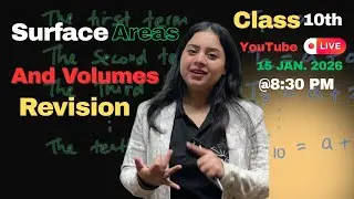 Class 10th Surface Area And Volumes 🔥🔥 | Maths | Komal Sharma | Full Chapter | 2025-26 | Part-2