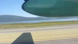 Wideroe Dash 8-200 LN-WSB departing Soerkjosen bound for Hammerfest