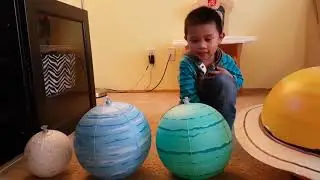 Solar Galaxy Teaching Model Balloons Charm Simulation Nine Planets In Solar System