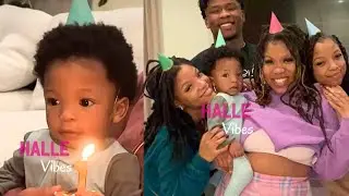 Halo Celebrates His 1st Birthday with Halle Bailey and Family 😊❤️ pt1