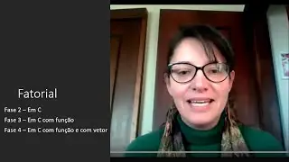 Fatorial em C, com função e vetor