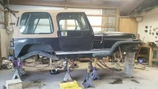 Jeep wrangler build 1 ton axle swap,(pt 1) gm 60 14
