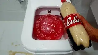 will it flush red Water Balloons and coca cola tests