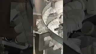 Eye dropper bottle filling capping machine - caps feeder hoppers #reliancemachinery #automation