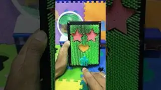 create emojis on a green 3D board #shorts