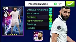 Max rating Benzema 99 card | EFOOTBALL 2023 mobile