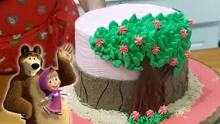 DECORAÇÃO BOLO DA MASHA E O URSO / ARTE EM CHANTILLY /  PARIS CAKE DESIGNER