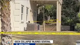 8 people hospitalized after two-story deck collapse at St. Johns County home