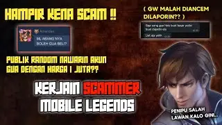 GUA DIANCEM SAMA SCAMMER MAU DILAPORIN?? KERJAIN SCAMMER MOBILE LEGENDS PALING GOKIL !! 
