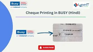Cheque Printing in BUSY (Hindi)