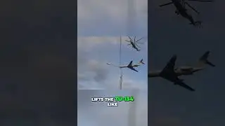 Mi-26 Helicopter Lifts Massive Plane Like a Toy! #shorts