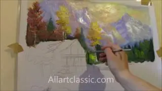 Home in the Woods Original Art Painting