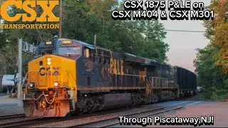 CSX 1875 &ldquo;P&LE ES44AH on CSX M404 & CSX M301 through Piscataway! (FT: NICE HORNSHOWS)