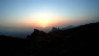 Sunset at Harishchandragad || SJCAM 5000x elite || Sunset timelapse