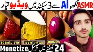 🆓Al Glass Cutting ASMR Video Kesay Banain | ai video kaise banaye 🔥 | AI se video Kaise Banaye