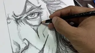 How to draw joker drawing step by step | batman movie drawing easy 