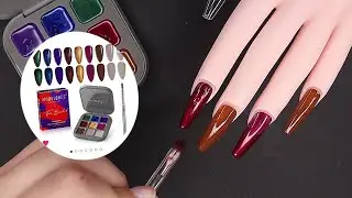 Best modelones Fall Gel Nail Polish Set Cr&egrave;me Palette! unleashing my creativity!😝