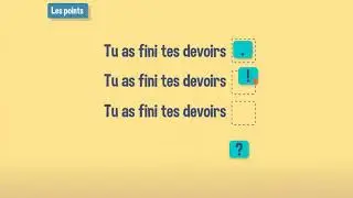 La ponctuation : les points