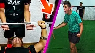 &iquest;QUI&Eacute;N ES EL M&Aacute;S FUERTE? RETO GYM & F&Uacute;TBOL | FITNESS CHALLENGE