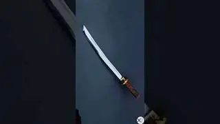 Forging Nail into Mini Katana #forging #asmr
