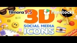 3D Social Media Icons Pack | Free Download For Filmora 9.5 Effects