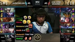FW vs KZ - Game 1 | 2018 MSI Semifinals | Twitch VOD with Chat