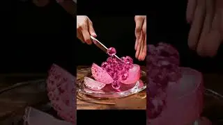 Pink & White Lychee ASMR 🍒 | Satisfying Cut Turns Into Meteor Sounds ☄️ | Sleep Relax#asmr #glassfru