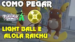 COMO PEGAR O ALOLA RAICHU E A LIGHT BALL NO POKEMON LEGENDS Z-A | LOCALIZA&Ccedil;&Atilde;O ALOLAN RAICHU