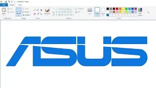 How to draw the Asus logo using MS Paint | How to draw on your computer