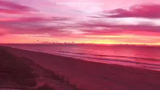 Hamptons Drone Sunrise at Napeaque Beach, New York 12/9/2020