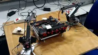 Desktop multi-robot workcell