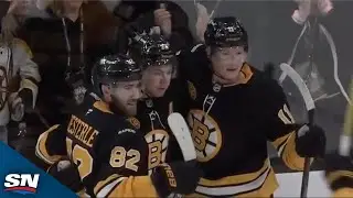 Bruins Explode For Three First Period Goals Just Over A Minute Apart