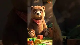 Baby Bear&rsquo;s Playtime & Sleep Time 🌙 | Cute Bear Cartoon for Kids @WonderKids_Fun_Studios #cat