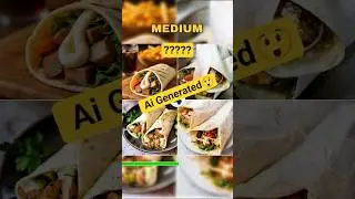 Ai Generated Food😲|Spot The Ai Food👀|Part 03 #ai #comparison #shorts