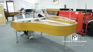 YAMAHA DC7 PRO 2000 DISKLAVIER Grand Plexiglass Crystal Piano for Sale | Pierre's Fine Pianos