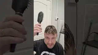 Quick Tutorial : How to brush your hair system after washing hair, without ripping hair out the base