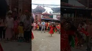 Nepal in Lakhe culture... #lakhe #culture #nepalesecity #lalitpur #thaiba #❤️❤️❤️❤️