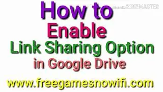 How to Enable link Sharing Option in Google Drive