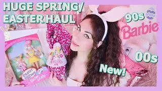 HUGE SPRING/ EASTER BARBIE HAUL & 1 Year On Youtube! * 90s 00s New Barbies *